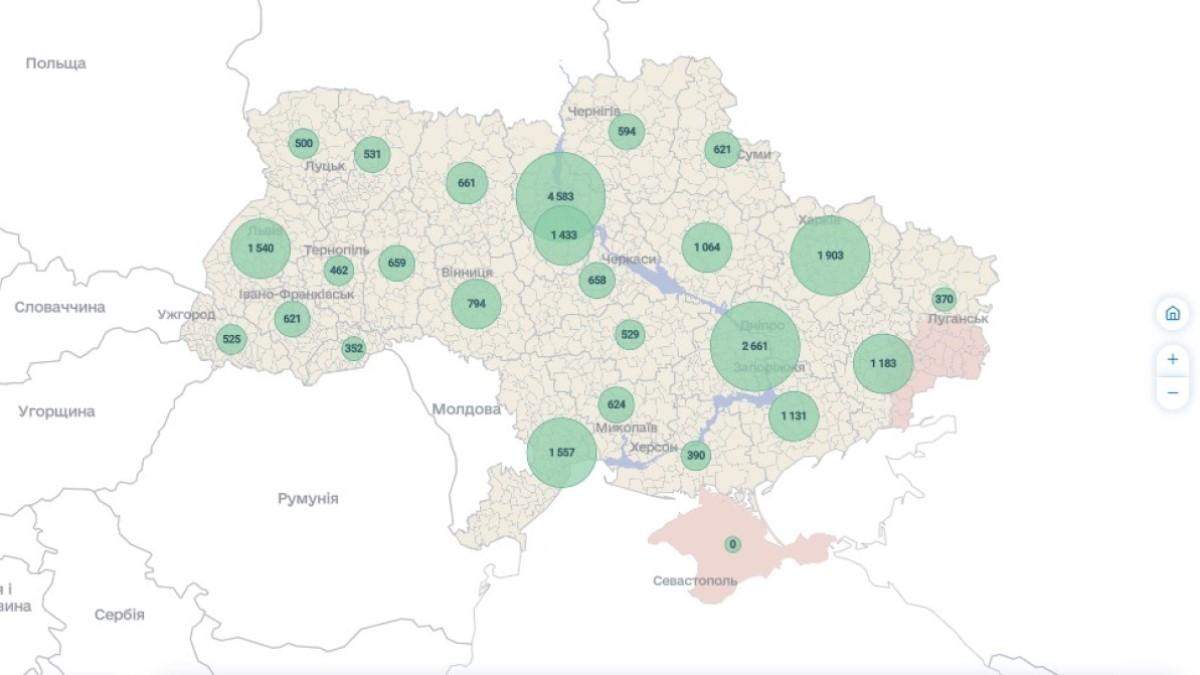 Налоговая карта Украины
